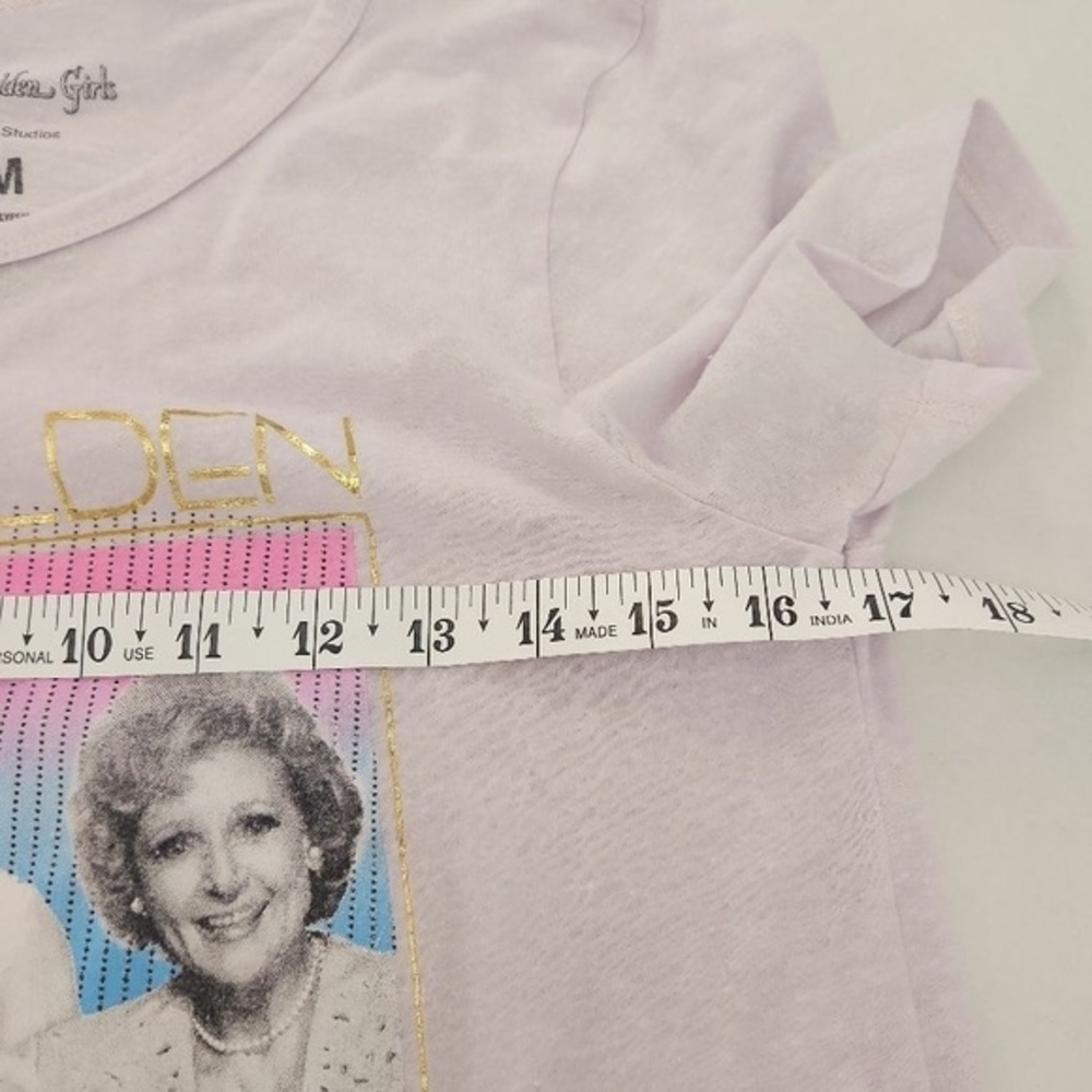 My Molly Womens T-Shirt Size M Light Purple Golden Girls Stay Golden Print Retro - Picture 7 of 8
